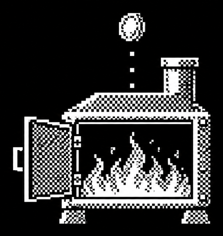 An incinerator with a coin going into it